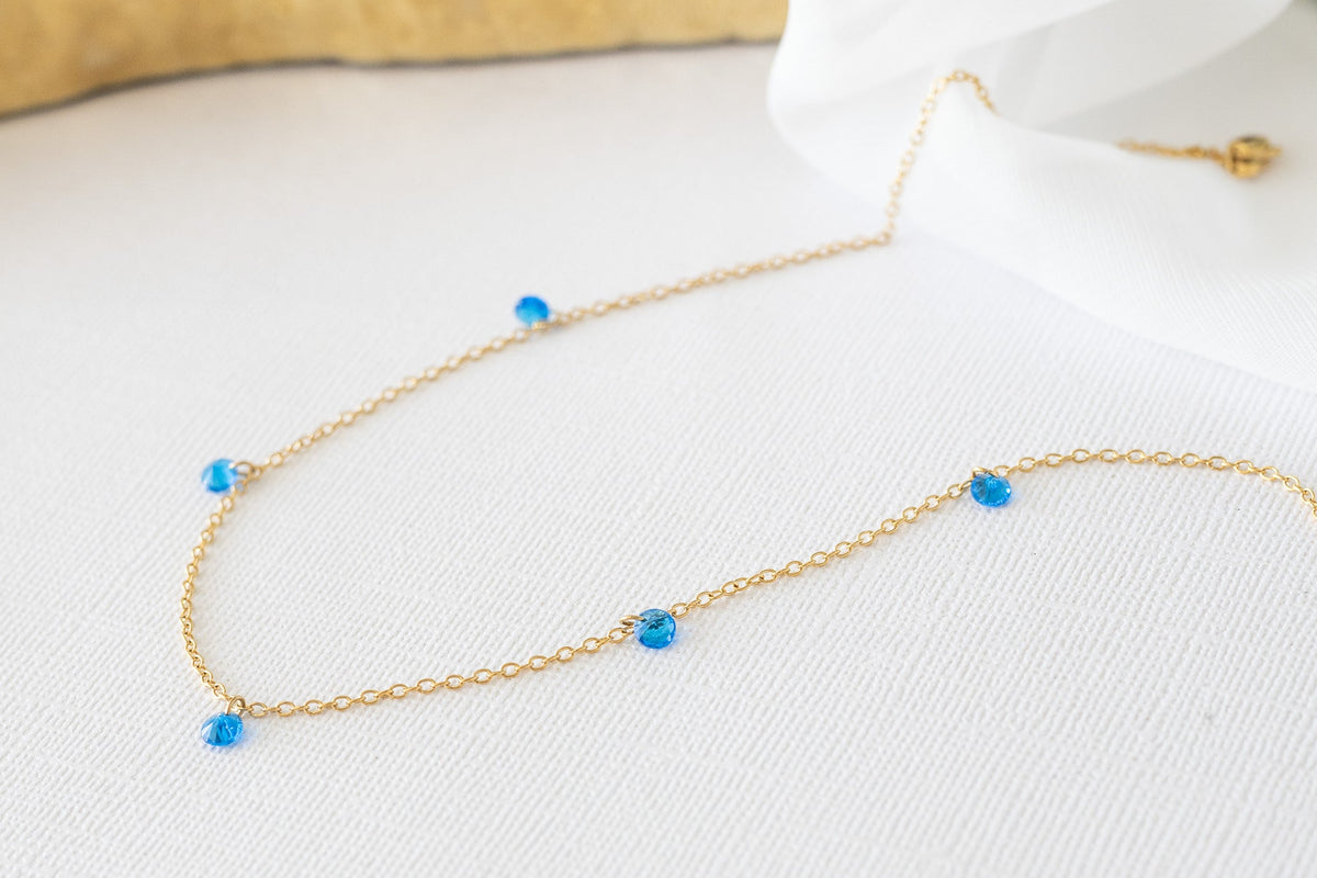 Madison Necklace in Blue