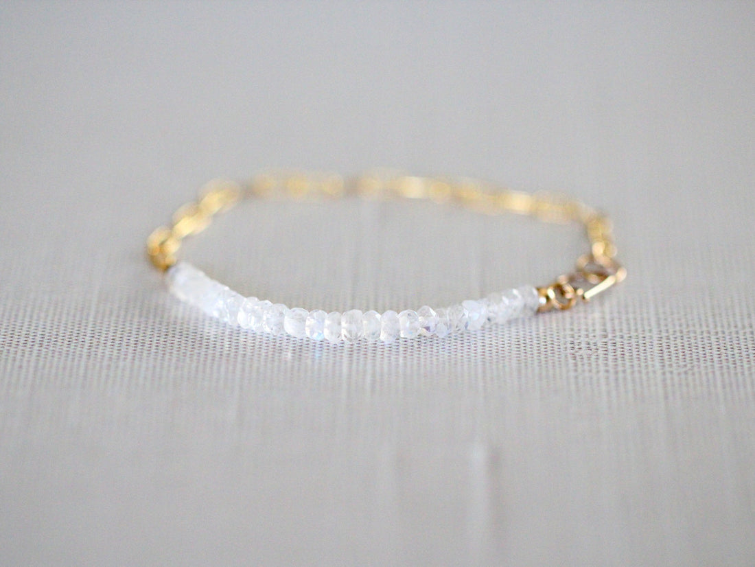Cara Beaded Bracelet - Moonstone