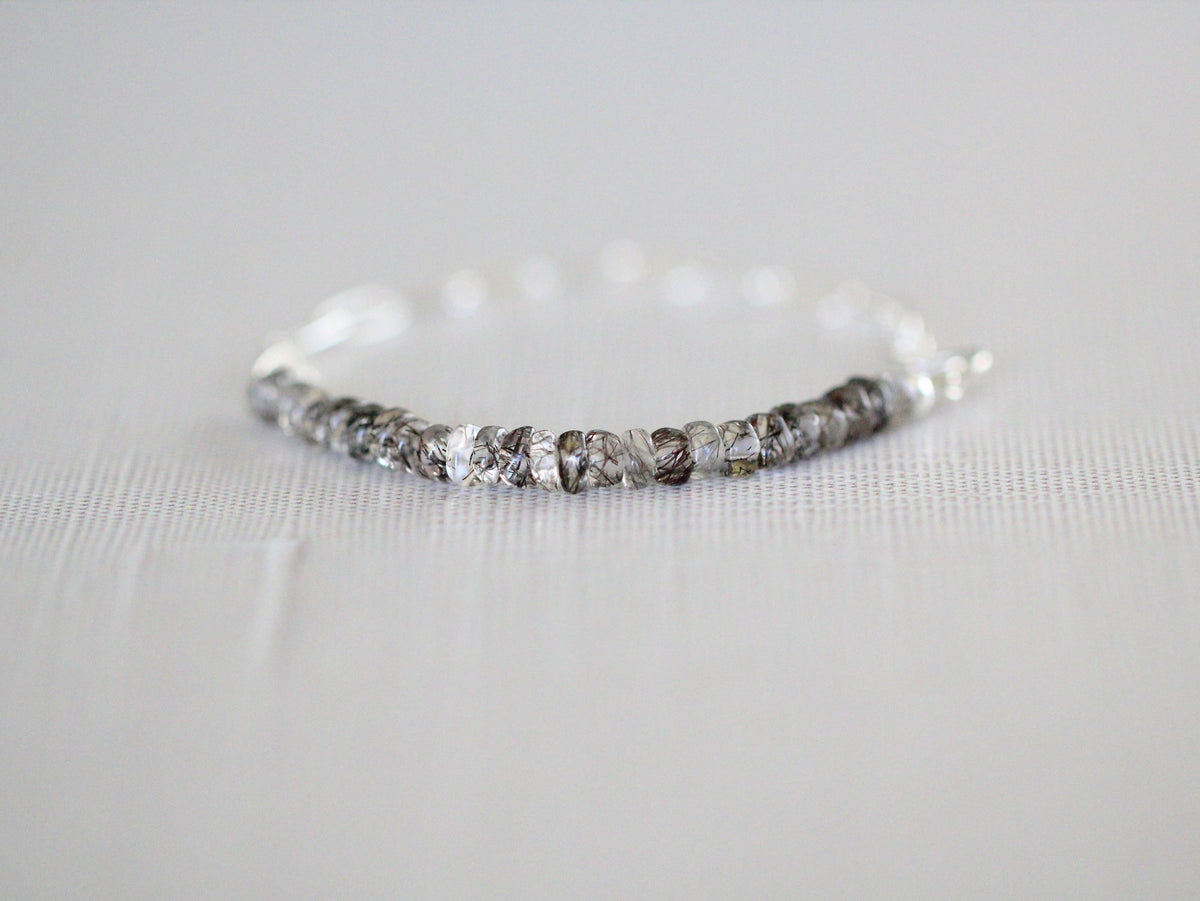 Cara Beaded Bracelet - Rutilated Quartz