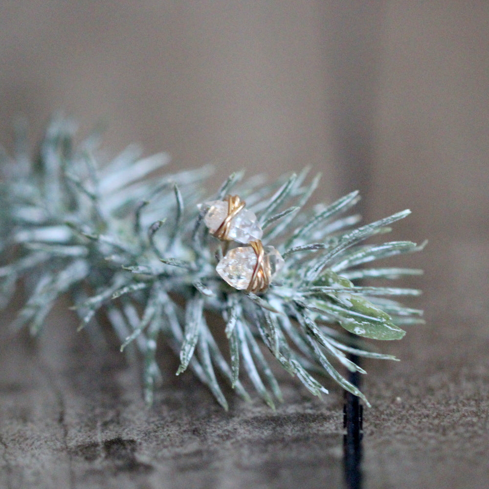 Herkimer Diamond Studs - As Seen On The Small Things Blog &amp; Baby Daddy