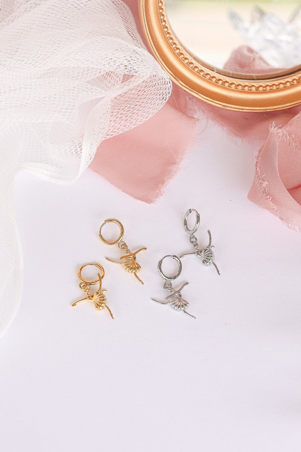 Tiny Dancer Huggie Hoop