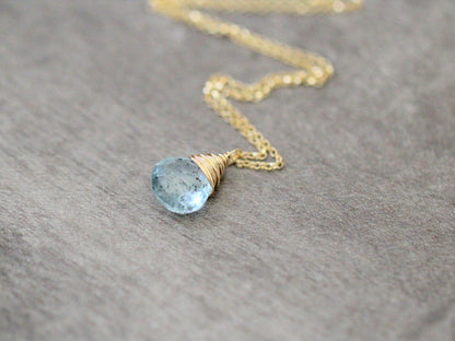 Moss Aquamarine Necklace