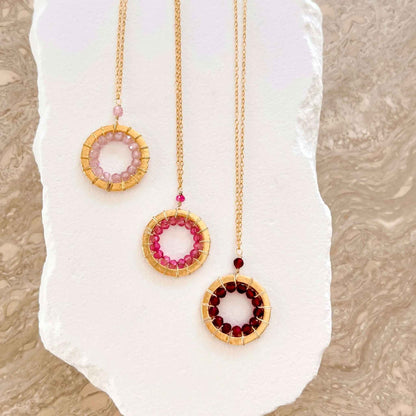 Rose Quartz Halo Mini Gold PendantThe Halo collection was our very first one. Intended to symbolize the intricate, universal energy woven within us all. This beautiful necklace is ultra lightweight aNecklacesPARKEN JEWELRYVettedArcRose Quartz Halo