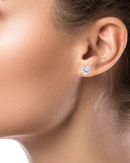 Luxe Round Stud Yellow Gold Setting