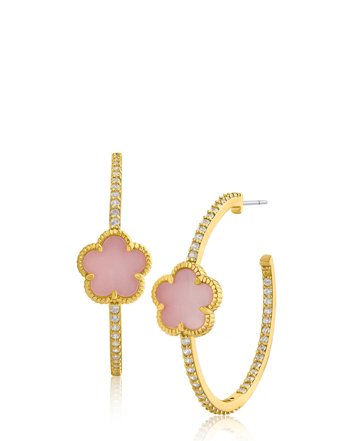 Clover Hoop Earrings