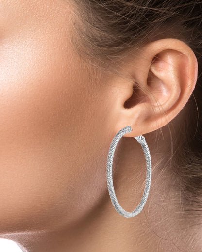Round CZ 2" Inside Out Hoop
