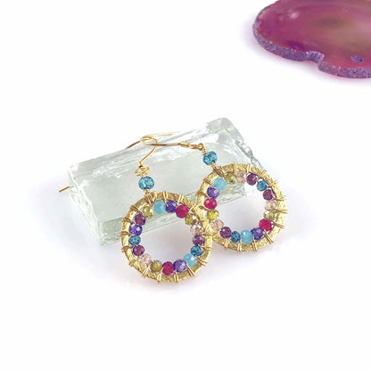 Labradorite Mini Halo EarringsThe Halo collection was our very first one. Intended to symbolize the intricate, universal energy woven within us all. These small, sparkling labradorite earrings arEarringsPARKEN JEWELRYVettedArcLabradorite Mini Halo Earrings