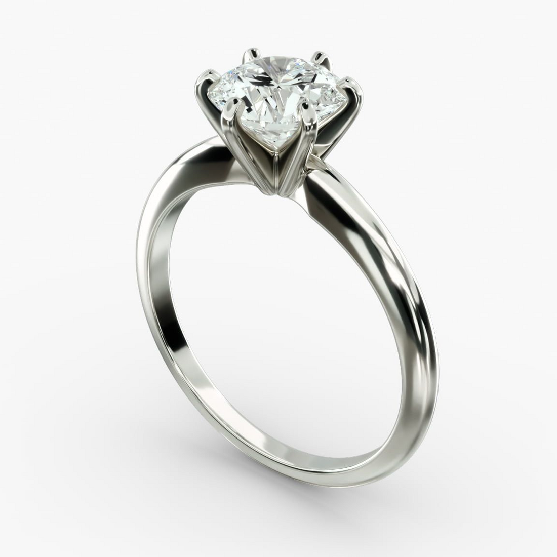 AGI Certified 3 CTW Lab Grown Diamond Solitaire Engagement Ring – G-VS Clarity, 14K White Gold