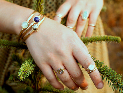 Unicorn Round Druzy Ring - 8mm