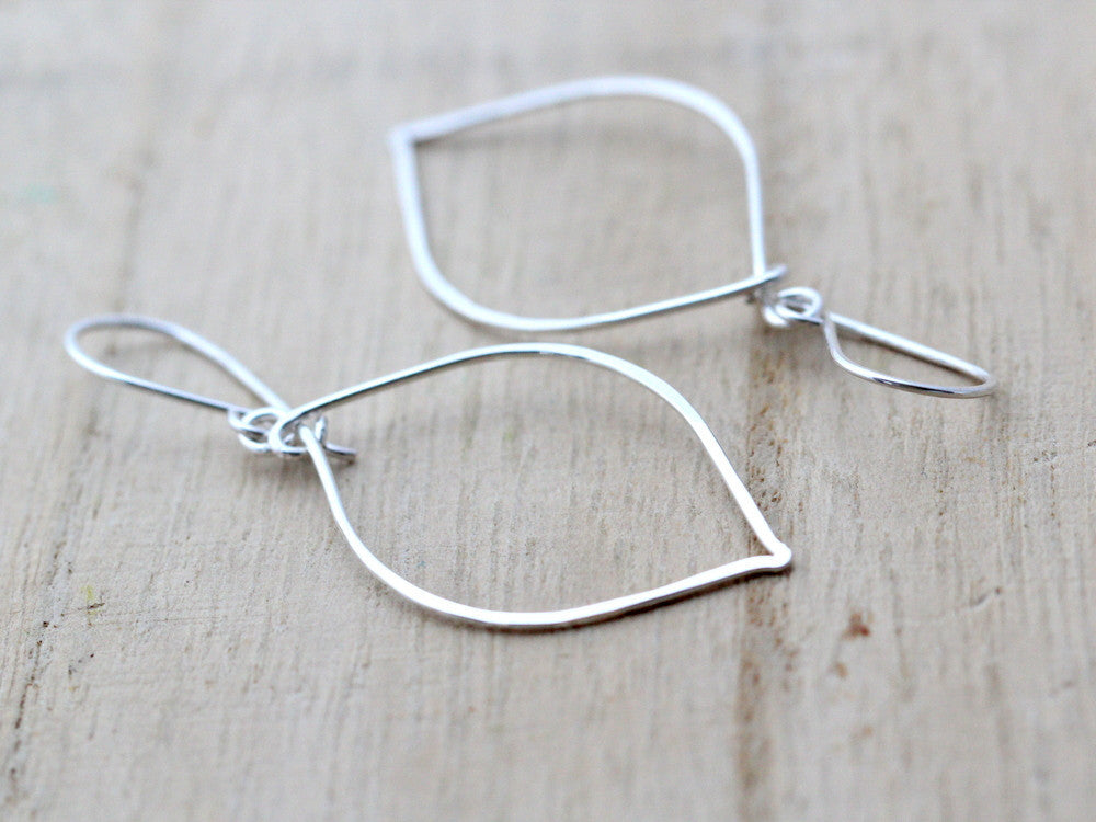 Silver Leaf Earrings