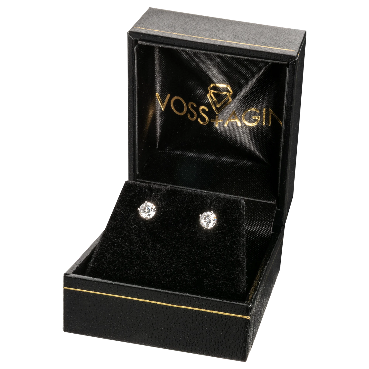 1.50 CTW Lab-Grown Diamond Stud Earrings – G/VS Clarity, 14k Gold Over Sterling Silver, White or Yellow Gold