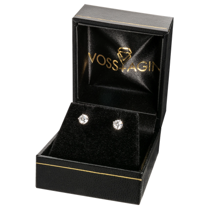 1.00 CTW Round Lab-Grown Diamond Stud Earrings in 14K White or Yellow Gold | G/VS-Clarity