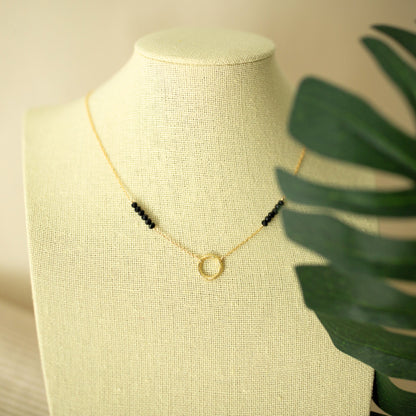 Black Spinel Solara Necklace