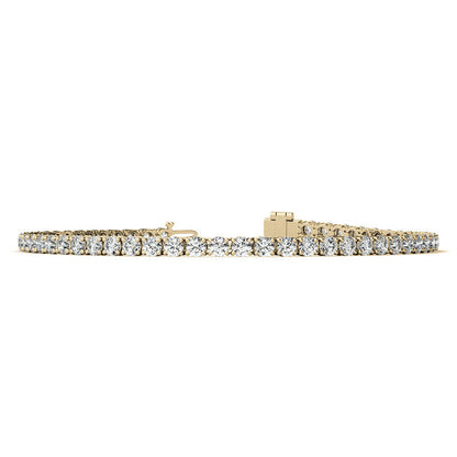 6.00 CTW AGI Certified Lab-Grown Diamond Tennis Bracelet in 14K Yellow or White Gold | G/VS Clarity