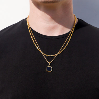 Black Onyx Pendant Set
