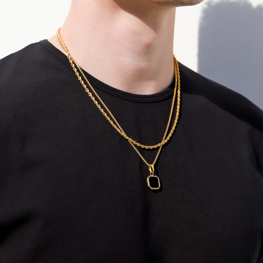 Black Onyx Pendant Set