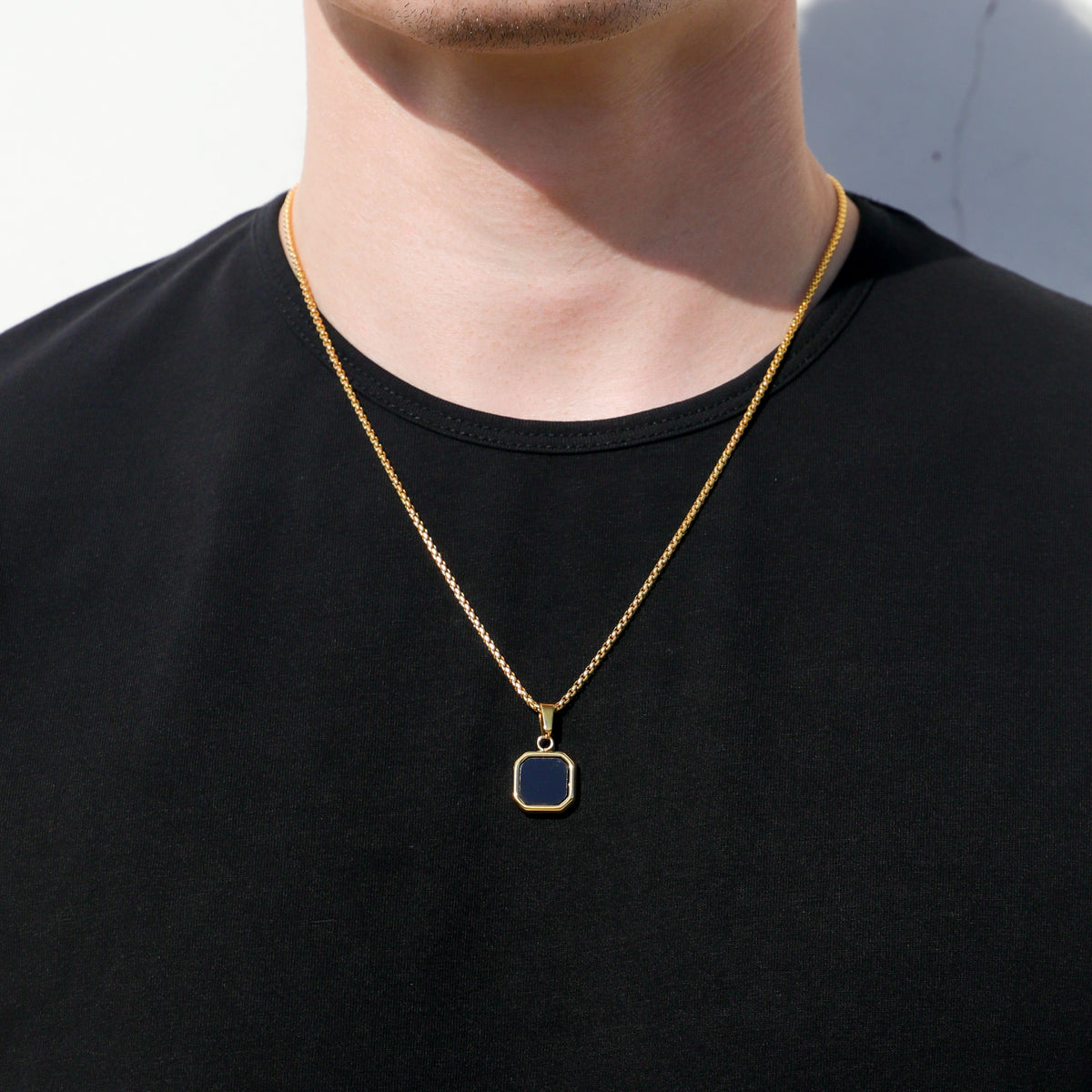Black Onyx Pendant Set