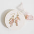 Blush stick pearl earrings with blush pink freshwater pearls and smoky quartz on 14k gold plated sterling silver French hooks