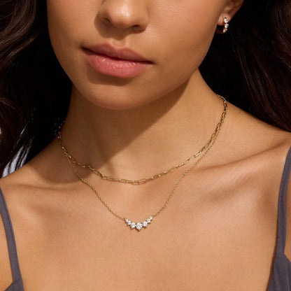 Cluster Diamond Necklace