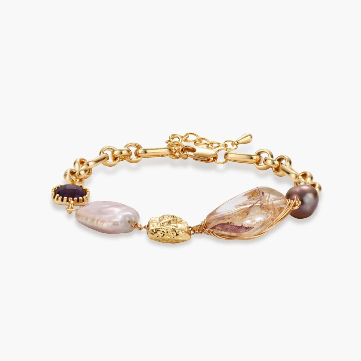 Gemstone Mix Chain Bracelet - VettedArc