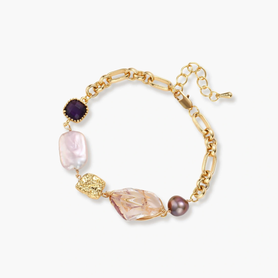Gemstone Mix Chain Bracelet - VettedArc