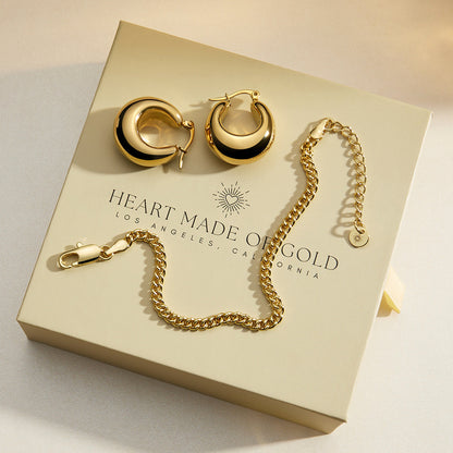 Gold Filled Curb Chain Bracelet