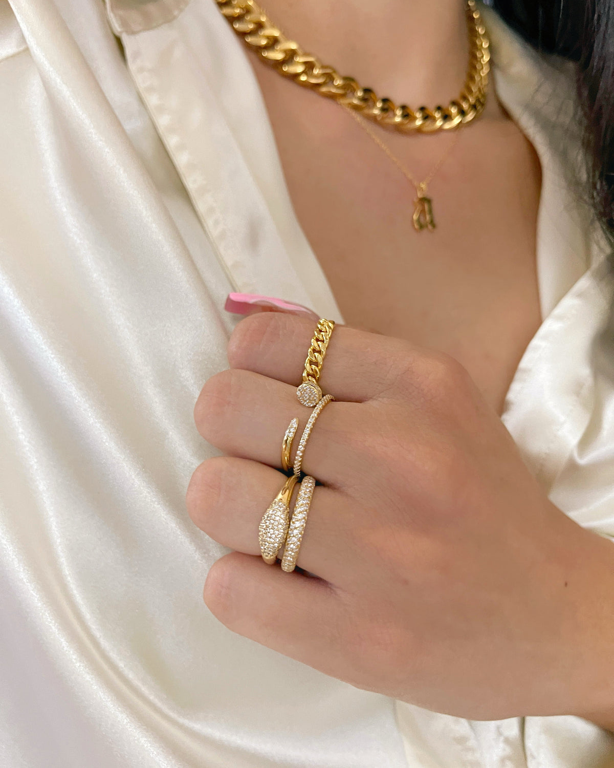 Pave Diamond Band