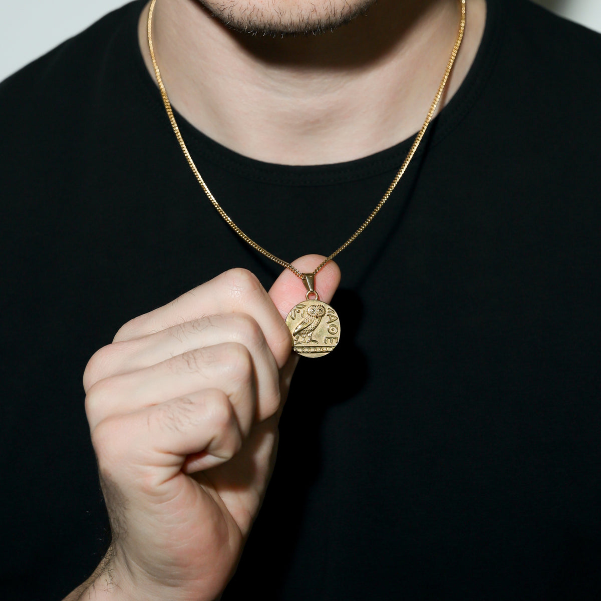 Greek Owl Pendant