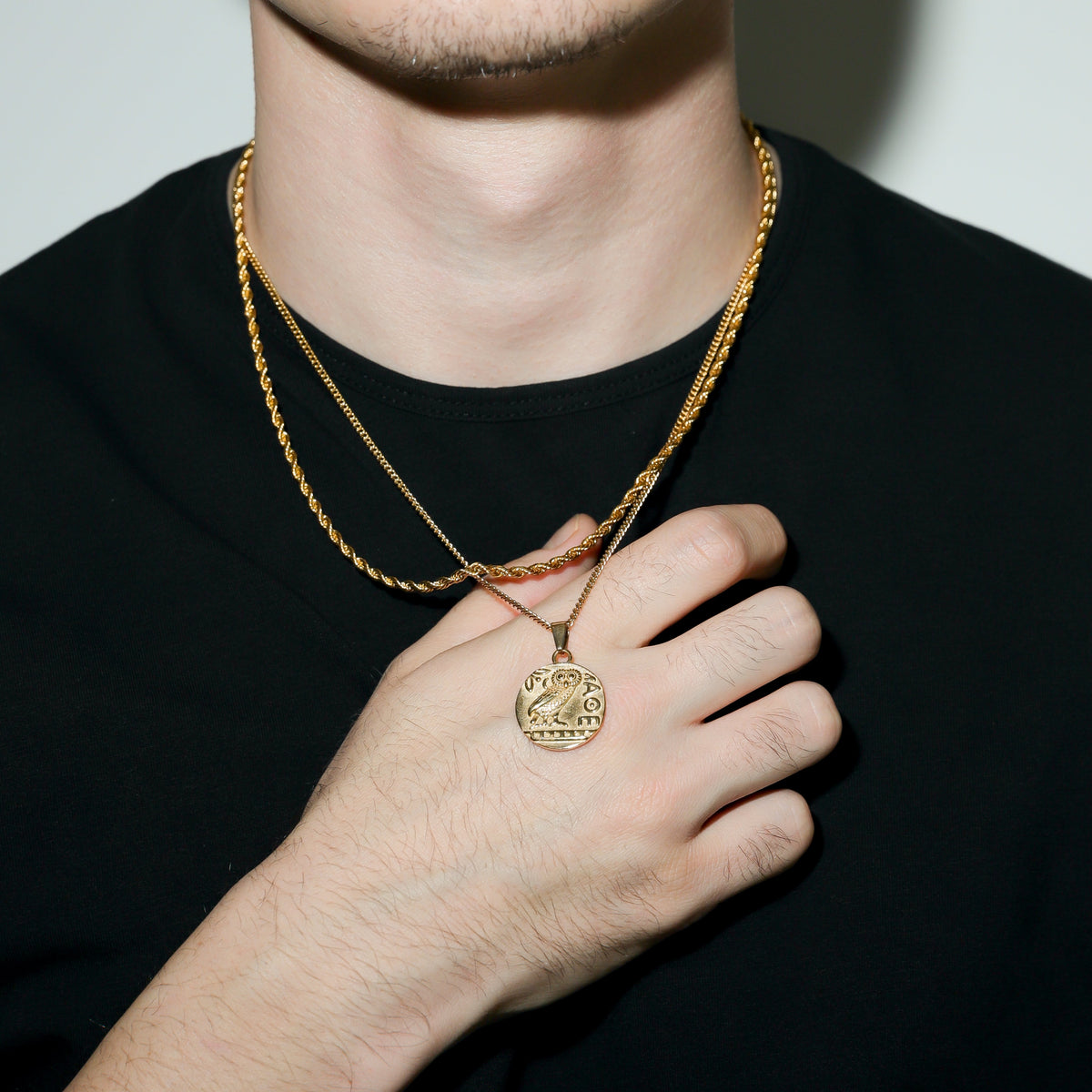 Greek Owl Pendant
