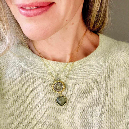 Labradorite PendantThe perfect, wear-with-everything, layering pendant. Indulge yourself with this exquisite, handmade Labradorite pendant. Crafted in 14k gold plated over fine ItalianNecklacesPARKEN JEWELRYVettedArcLabradorite Pendant