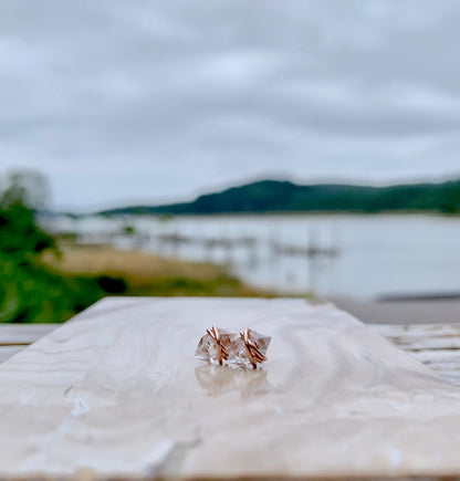 Herkimer Diamond Studs - As Seen On The Small Things Blog &amp; Baby Daddy