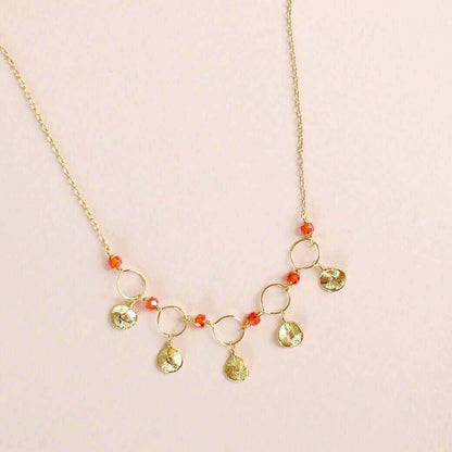 Orange Chalcedony Mini Chain Loop NecklaceDelicate, handmade gemstone chain.
- Orange Chalcedony gemstones- 16 - 18" long with 2" extender- Spring ring clasp- 14k gold plated fine Italian sterling silver- GiNecklacesPARKEN JEWELRYVettedArcOrange Chalcedony Mini Chain Loop Necklace