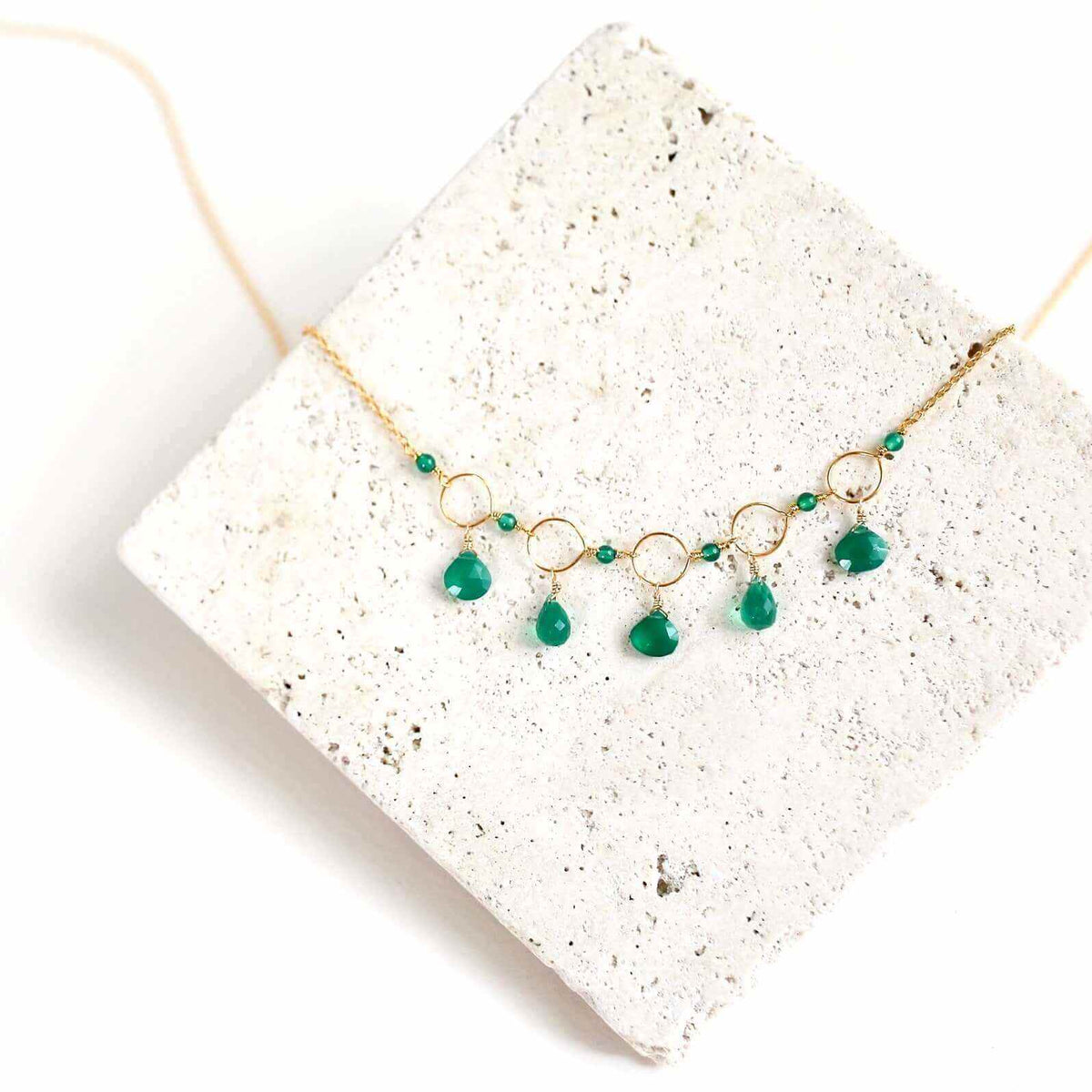 Rose Quartz Gemstone Mini Sparkler NecklaceDelicate, handmade gemstone chain.
- Rose Quartz gemstones- 16 - 18" long with 2" extender- Spring ring clasp- 14k gold plated fine Italian sterling silver- Gift boxNecklacesPARKEN JEWELRYVettedArcRose Quartz Gemstone
