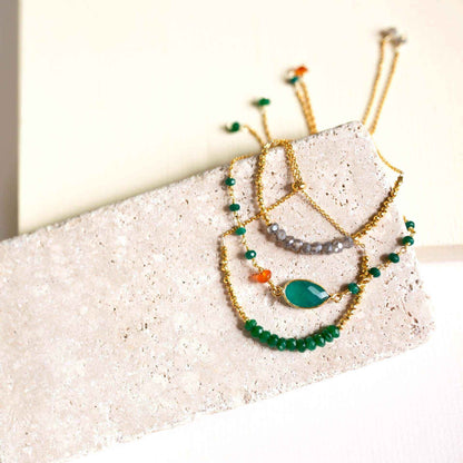 Green Jade Adjustable Stacking BraceletOur super simple bracelets are the ultimate arm candy and completely adjustable to fit anyone. Gorgeous alone or stacked. We&