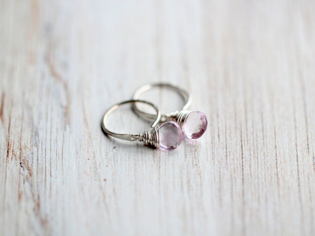 Pink Amethyst Dangle Hugs