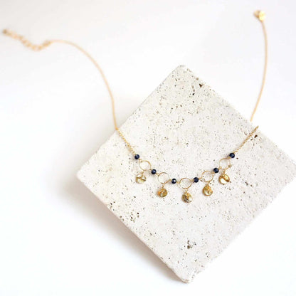 Orange Chalcedony Mini Chain Loop NecklaceDelicate, handmade gemstone chain.
- Orange Chalcedony gemstones- 16 - 18" long with 2" extender- Spring ring clasp- 14k gold plated fine Italian sterling silver- GiNecklacesPARKEN JEWELRYVettedArcOrange Chalcedony Mini Chain Loop Necklace
