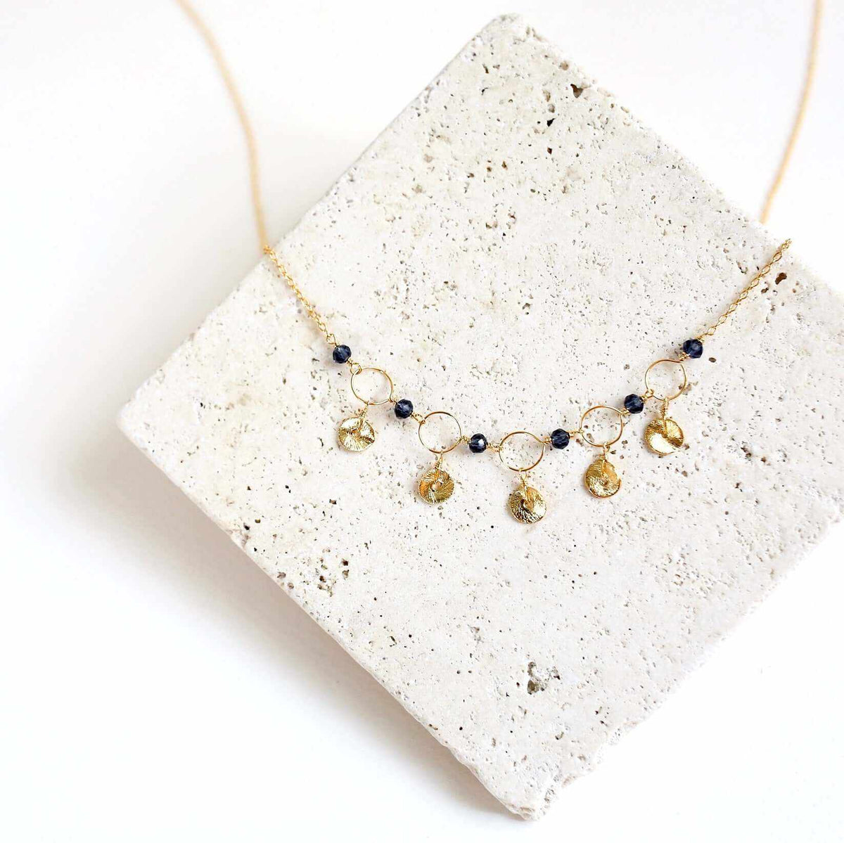 Orange Chalcedony Mini Chain Loop NecklaceDelicate, handmade gemstone chain.
- Orange Chalcedony gemstones- 16 - 18" long with 2" extender- Spring ring clasp- 14k gold plated fine Italian sterling silver- GiNecklacesPARKEN JEWELRYVettedArcOrange Chalcedony Mini Chain Loop Necklace