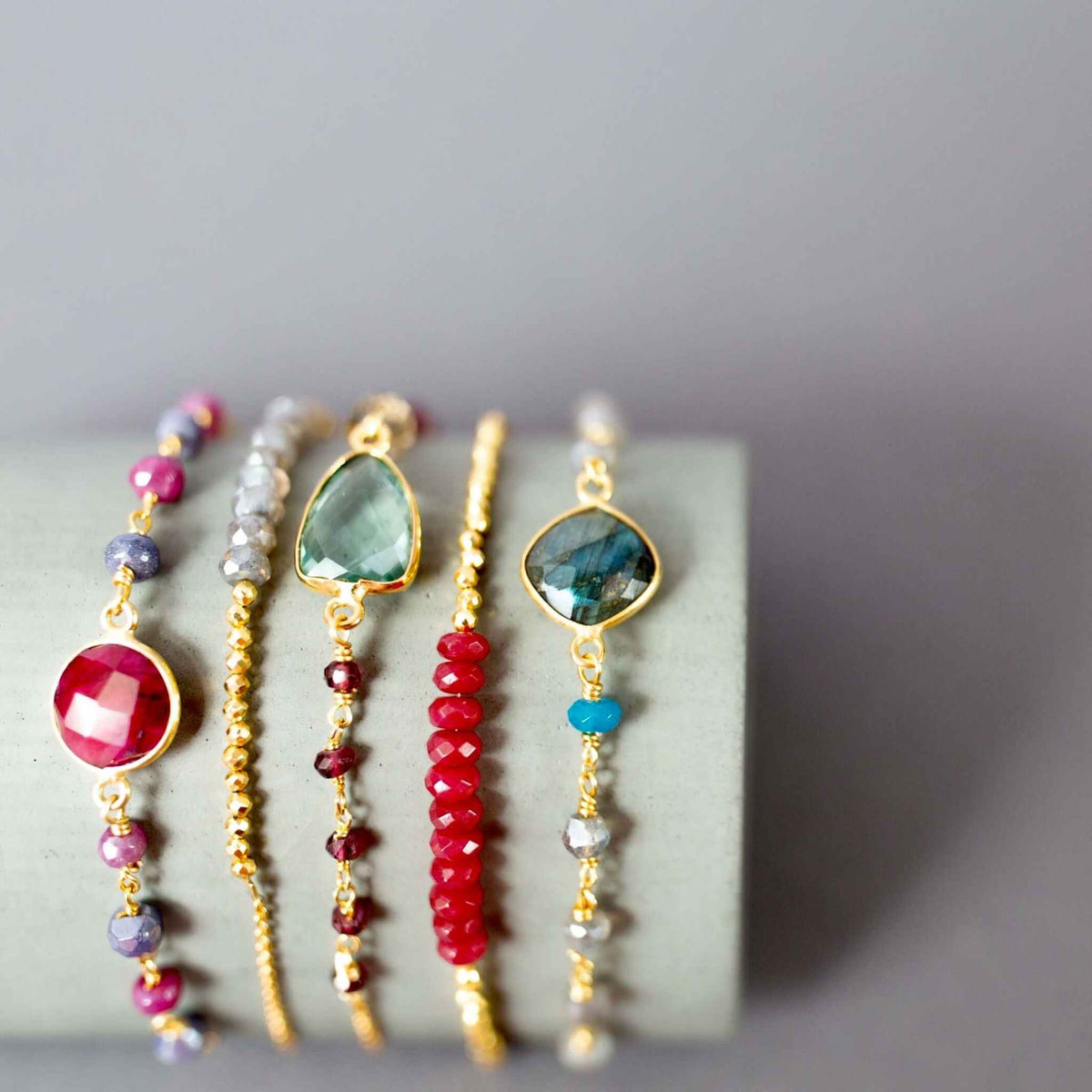 Red Jade Adjustable Stacking BraceletOur super simple bracelets are the ultimate arm candy and completely adjustable to fit anyone. Gorgeous alone or stacked. We&