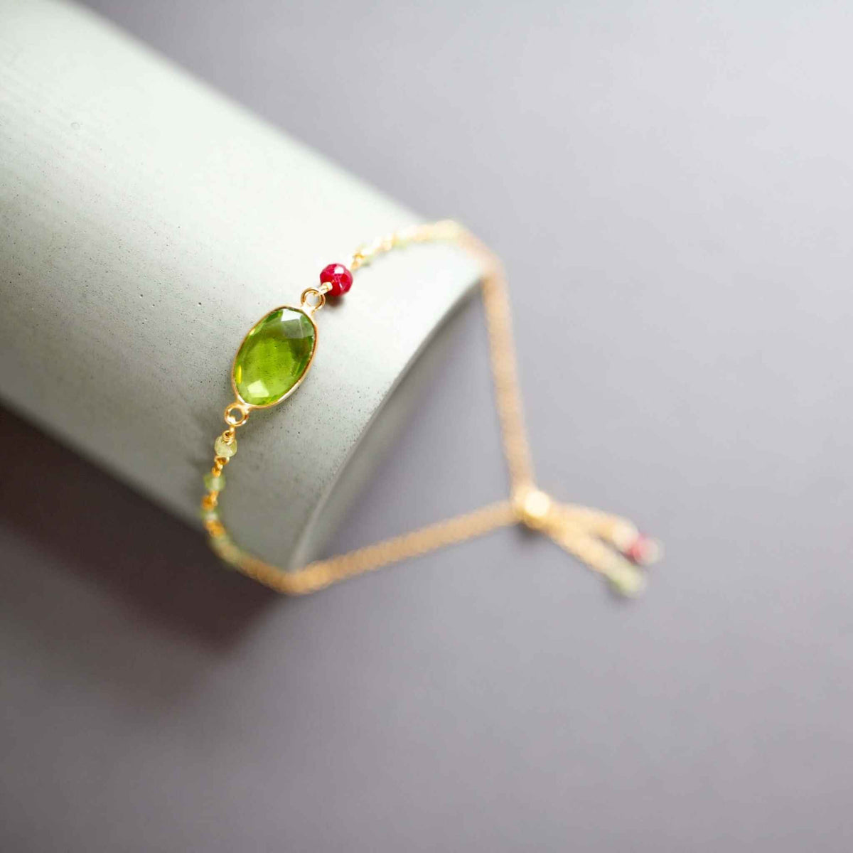 Bracelet Set: Peridot Quartz &amp; Red JadeOur easy stacking bracelet sets are completely adjustable so they fit everyone. Made with sparkling bezel gemstones and tiny stone accents. This bright combo is madeBracelet SetPARKEN JEWELRYVettedArcBracelet Set