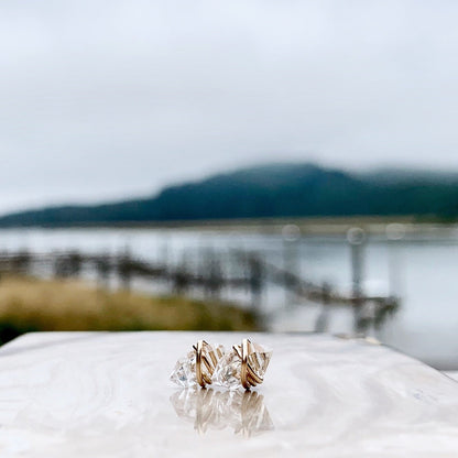 Herkimer Diamond Studs - As Seen On The Small Things Blog &amp; Baby Daddy