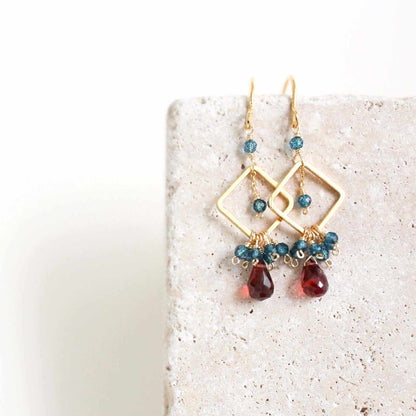 Garnet Pixy EarringTiny, but packed with sparkle, our Pixy Earring is the perfect little luxury.
- Garnet briolette gemstones with Iolite- 1.25" long- French Hooks- 14k gold plated oveEarringsPARKEN JEWELRYVettedArcGarnet Pixy Earring