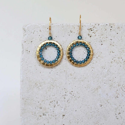 Labradorite Mini Halo EarringsThe Halo collection was our very first one. Intended to symbolize the intricate, universal energy woven within us all. These small, sparkling labradorite earrings arEarringsPARKEN JEWELRYVettedArcLabradorite Mini Halo Earrings