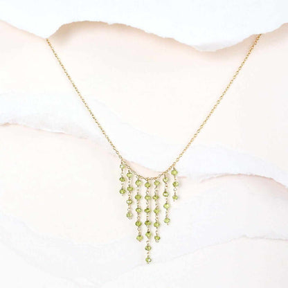 Peridot Mini Fringe NecklaceThese super delicate necklaces are our unique gemstone version of fringe jewelry.
- Peridot gemstones- 17-19" long with a 2" extender chain- Spring ring clasp- 14k gNecklacesPARKEN JEWELRYVettedArcPeridot Mini Fringe Necklace