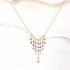 Rainbow Mini Fringe NecklaceThese super delicate necklaces are our unique gemstone version of fringe jewelry.
- Peridot, Amethyst, Garnet, London Blue Quartz &amp; Champagne Quartz gemstones- 1NecklacesPARKEN JEWELRYVettedArcRainbow Mini Fringe Necklace
