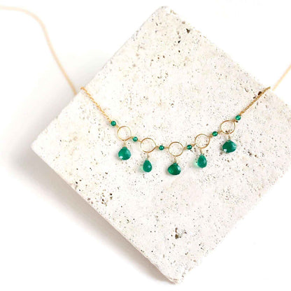 Blue Gemstone Mini Sparkler NecklaceWe like to think of this necklace as a delicate fairytale on a chain. Handmade with Aquamarine, Iolite and Aqua Blue Quartz gemstones
16 - 18" long with 2" extenderSNecklacesPARKEN JEWELRYVettedArcBlue Gemstone Mini Sparkler Necklace