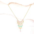 Pastel Rainbow Mini Fringe NecklaceThese super delicate necklaces are our unique gemstone version of fringe jewelry.
- Rose Quartz, Peridot, Champagne Quartz, Blue Chalcedony, Orange Chalcedony gemstoNecklacesPARKEN JEWELRYVettedArcPastel Rainbow Mini Fringe Necklace