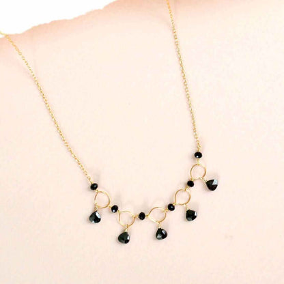 Green Onyx Mini Sparkler NecklaceDelicate, handmade gemstone chain.
- Green Onyx gemstones- 16 - 18" long with 2" extender- Spring ring clasp- 14k gold plated fine Italian sterling silver- Gift boxeNecklacesPARKEN JEWELRYVettedArcGreen Onyx Mini Sparkler Necklace