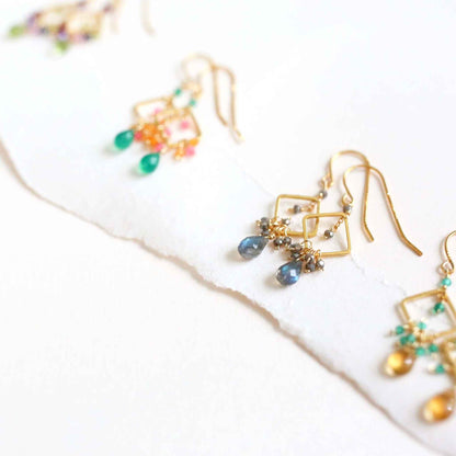 The Pixy Earring - Citrine &amp; Green OnyxTiny, but packed with sparkle, our Pixy Earrings is the perfect little luxury.
- Citrine briolette gemstones with green onyx accent stones- 1.25" long- French Hooks-EarringsPARKEN JEWELRYVettedArcPixy Earring