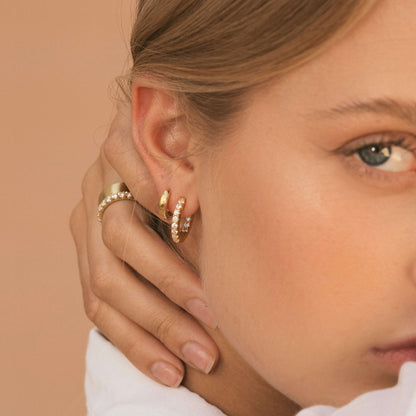 Large Diamond Hoops