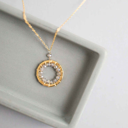 Labradorite Halo Mini Gold PendantThe Halo collection was our very first one. Intended to symbolize the intricate, universal energy woven within us all. This beautiful necklace is ultra lightweight aNecklacesPARKEN JEWELRYVettedArcLabradorite Halo Mini